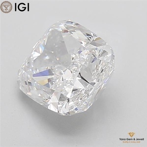 Diamant de laboratoire CVD de 4,01 carats, certifié IGI, couleur E, clarté VVS1, taille carrée coussin, pour fiançailles spéciales - Product Image 4