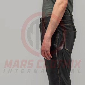 Professional Manufacture Men Leather <b>Pant</b> For Outdoor Wear Wholesale Rate Soft Leather Made Men Casual <b>Pants</b> - Product Image 4