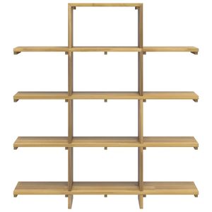 Librería de madera maciza de teca marrón medio - Product Image 3