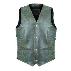 Gilet en cuir pour homme, prix raisonnable, vêtements pour homme personnalisés, en solde, bonne qualité, 100% cuir, gilet tendance - Product Image 5