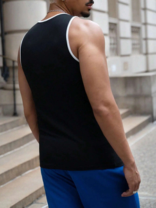Camisetas de Gimnasio de Verano para Hombre con Logotipo Personalizado, Tejido Elástico Transpirable de Nailon y Spandex, Estilo Deportivo para Chicos - Product Image 2