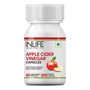 Capsules de vinaigre de cidre de pomme 600 mg, 60 capsules végétariennes, extrait de vinaigre de cidre de pomme à base de plantes, utilisation quotidienne, flacon de capsules - Product Image 1