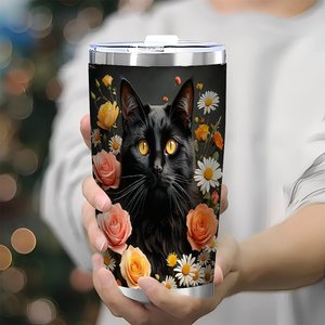 20oz Stainless Steel Tumbler <b>Double</b> <b>Wall</b> Insulated Leakproof Lid Portable Outdoor Camping Travel <b>Mug</b> - Product Image 3