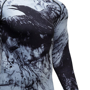 Rashguard de compression à manches longues pour hommes MMA, anti-humidité et respirant, 100 % polyester, fabriqué au Pakistan - Product Image 4