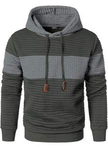 เสื้อฮู้ดดี้คลาสสิคแบบยูนิเซ็กซ์ สกรีนโลโก้ตามสั่ง ขายส่ง เสื้อสเวตเชิ้ตสตรีทแวร์ลำลองสำหรับออกกำลังกาย ใส่ได้ทั้งผู้ชายและผู้หญิง สวมใส่สบายในชีวิตประจำวัน พร้อมดีไซน์แบบแผงต่อผ้า - Product Image 3