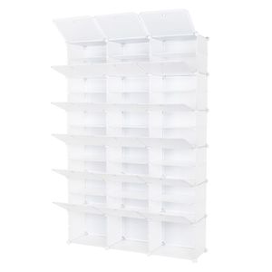 Organizzatore Portatile per 72 Paia di Scarpe, Scaffale a 12 Livelli con 36 Scomparti, Armadio Espandibile per Tacchi, Stivali e Pantofole - Product Image 5