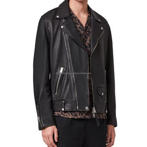 Veste en cuir pour homme sur mesure 2023, de haute qualité, respirante, confortable, durable, style américain, col montant, lettre, hiver, haute - Product Image 2