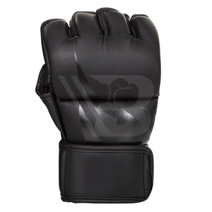 ถุงมือ MMA สีตามสั่ง พร้อมโลโก้และป้ายชื่อ สำหรับผู้ใหญ่ แบบครึ่งนิ้ว หนังวัวแท้สีทอง ทนทานสูง ปรับแต่งได้ - Product Image 3