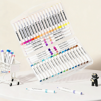 Nouveaux produits – Marqueurs de peinture acrylique à base d'eau non toxiques, 12/24/18/36/48 couleurs, vente en gros