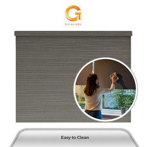 Persianas Enrollables Grises de Diseño Woody de Buena Calidad GB83055 107x183cm B2B Mejor Proveedor para Hogar y Oficina Malasia OEM Más Vendidas - Product Image 4