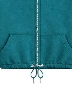 Sudadera corta de forro polar rojo brillante con cremallera completa para mujer, cuello polo, bolsillos delanteros, dobladillo con cordón ajustable, estilo casual y cálido para la calle - Product Image 6