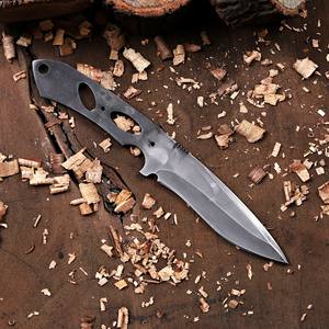 Kit de couteau tactique à lame vierge en acier 1095, forgé, à lame pleine, pour personnalisation, couteau de chasse à lame fixe, OEM/ODM - Product Image 2