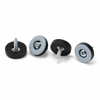Glissière de pied de table fixe à vis en PTFE de 38 mm pour un déplacement fluide des meubles