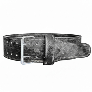 เข็มขัดยกน้ำหนักหนังแท้ PU แบบปรับได้ตามสั่งสำหรับขายส่ง เข็มขัดยกน้ำหนักหนังแท้สำหรับออกกำลังกายแบบกำหนดเอง - Product Image 4