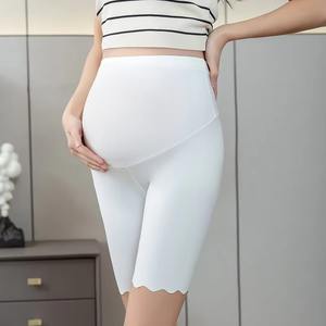 Shorts de yoga taille haute personnalisés pour femmes enceintes, style cycliste, pour l'entraînement et le fitness, vêtements de sport de grossesse en gros - Product Image 2