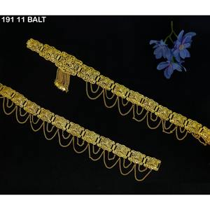 Latest & Classic Design Gold Plated Women Trending Body Chain Waist Belt Cutwork Kamarband Bridal Belly Chain Ethnic Party <b>Wear</b> - Product Image 6