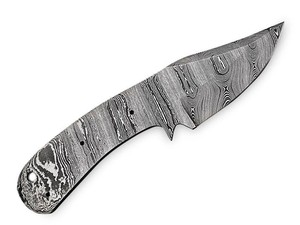 Maysara Forge Damascus Steel <b>DIY</b> Blank Blade EDC Fixed Drop Point Forged Full Tang Bushcraft Hunting Knife <b>Kit</b> OEM - Product Image 4