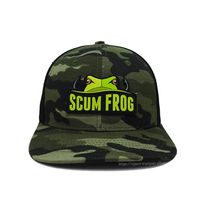 Gorra Trucker de Camuflaje Personalizada OEM, Gorra de Camuflaje Estructurada de 6 Paneles con Logotipo Bordado, Gorra de Malla Ajustable al por Mayor