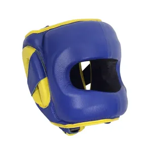 Casque de boxe en cuir PU, réglable et personnalisable, pour adulte, confortable, vente en gros, faible MOQ, pas cher - Product Image 2