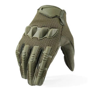 Guantes Tácticos Deportivos de Cuero para Exteriores, Protección Completa para los Dedos, Resistentes al Desgaste, con Pantalla Táctil, para Pesca y Uso Casual - Product Image 3