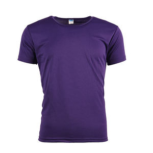 Camiseta de Manga Corta para Hombre, Cuello Alto, Ajustada, de Algodón, de Secado Rápido, Color Sólido, con Impresión y Bordado Personalizados, MOQ Bajo - Product Image 6