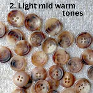 High Quality Custom Round 4-Hole Buffalo Horn Animal Style Durable <b>Handmade</b> Sewing Buttons for <b>Clothes</b> Shirt Suit - Product Image 5
