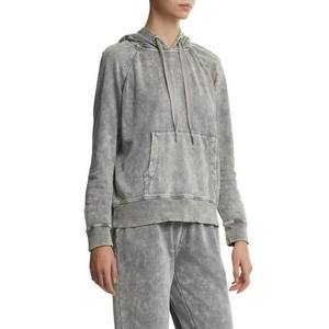 Conjunto de Sudadera Corta y Pantalones Jogger para Mujer, Color Gris, Dos Piezas, Ropa Urbana, Sudadera Corta y Pantalones Jogger de Cintura Alta - Product Image 6