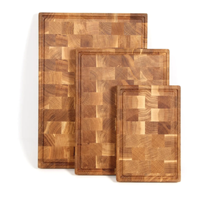 Tabla de cortar de madera con ranura profunda para carne, tabla de picar de madera resistente con orificio para colgar, precio de fábrica, exportación directa - Product Image 2