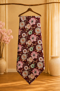 Bhakti Textile Eco-Friendly Organic Cotton Slub Chiffon Fabric Floral Pattern Customizable Lightweight Woven Home Textiles - Product Image 3