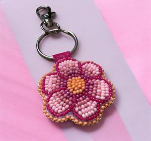 Hot Trendy Fruit Seed Beadwork Keychain Embroidered Boho <b>Bag</b> <b>Charm</b> For <b>Bags</b> Keys Fashion Accessory Premium Gifting & Key Rings - Product Image 2