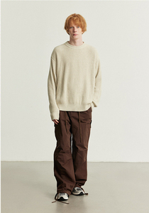 Pull en tricot pour homme, doux et confortable, à manches longues, pour un usage quotidien décontracté, le bureau, la mode hivernale et la superposition - Product Image 5