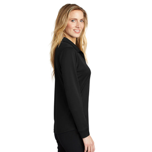 Polyester/Cotton Women Casual Breathable Performance Moisture Wicking Golf for <b>Shirt</b> Long Sleeve Black OEM Wholesale Service - Product Image 3