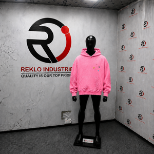 Sudadera con Capucha Oversize Rosa Desgastada con Bordado de Estrellas Coloridas, Estampado de Leopardo Tonal, Estilo Vintage Lavado, Texturizada, para Streetwear - Product Image 3
