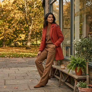 Ropa Masónica Herencia Griega Delta Sigma al por Mayor, Abrigo de Longitud Media para Mujeres de Hermandades y Fraternidades - Product Image 4