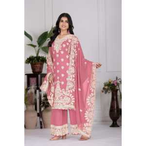 Ensemble haut-bas et dupatta magnifique pour femmes, vêtements de soirée de créateur - Product Image 2