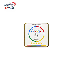 Support <span class=keywords><strong>de</strong></span> table personnalisé en PVC acrylique pour code NFC 13,56 MHz, avis Google, impression <span class=keywords><strong>de</strong></span> carte <span class=keywords><strong>de</strong></span> menu pour restaurant - Product Image 1