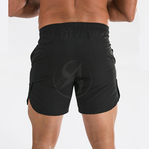 Pantalones Cortos Deportivos para Hombre al por Mayor de Alta Calidad con Diseño de Logotipo Personalizado, Pantalones Cortos de Algodón Negros Casuales Lisos, Pantalones Cortos Deportivos al por Mayor - Product Image 3