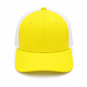 Casquette Trucker OEM personnalisée à 6 panneaux, profil moyen, visière incurvée, dos en maille, réglable, unisexe, décontractée, printemps-été, pour adultes - Product Image 1