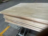 Planche de comptoir intérieure en bois de caoutchouc massif, assemblée par joint de doigt, stratifiée, écologique et durable, pour meubles de cuisine et établis - Vietnam