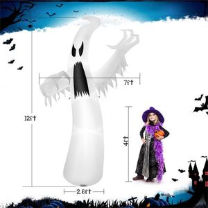 12 Feet Halloween Inflatable Ghost Outdoor Holiday Yard Decoration for Festive Spooky Ambience - Product Image 3