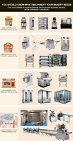 Ligne d'équipements de boulangerie professionnelle GRACE avec four à sole, four à convection, batteur, étuve de levage et laminoir à pâte