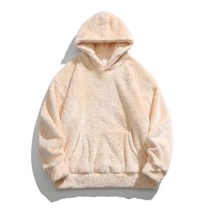 Sudadera con Capucha Extra Grande de Felpa Sherpa con Logotipo Personalizado para Hombre, Sudadera de Peluche Suave y Cálida para Invierno - Product Image 5