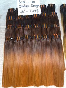 Top1 Produit Orange 10 pouces brut vietnamien cheveux miroir os droit Extensions de cheveux perruque frontale cuticule aligné avant de lacet perruques - Product Image 2