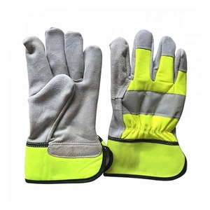 Guantes de Trabajo de Cuero Vacuno con Logotipo Personalizado, Diseño Nuevo, Resistentes al Calor y a las Chispas, Guantes de Protección Industrial - Product Image 1