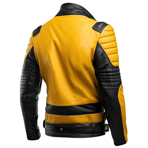 Chaqueta de Cuero Genuino para Hombre, Piel de Oveja, Estilo Casual de Negocios para Otoño e Invierno, con Diseño Elegante, Chaqueta de Motero de Cuero - Product Image 2