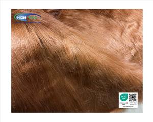 ผ้าขนสัตว์เทียมอะคริลิกโพลีเอสเตอร์สีน้ำตาลคาราเมล ขนยาว 100 มม. คุณภาพสูงจากประเทศไทย - Product Image 2