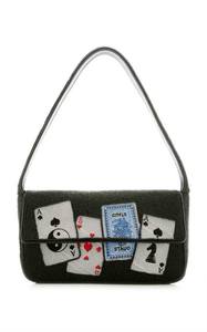 Bolso de Noche Rosa con Lazo de Cinta de Perlas y Acentos de Perlas, Hecho a Mano con Cuentas Bordadas, Venta Directa de Fábrica - Product Image 4