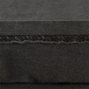 T-shirt décontracté de haute qualité en coton 100% uni, poids lourd, coupe classique, noir et blanc pour hommes - Product Image 5