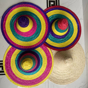 หมวกซานต้าสไตล์เม็กซิกันแบบใหม่ คุณภาพสูง สำหรับงานปาร์ตี้ หมวกฟางตลกๆ สีสันสดใส สไตล์เม็กซิกัน หมวกซอมเบรโร - Product Image 1