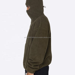 เสื้อฮู้ดบalaclava แบบใหม่ทันสมัย สไตล์เชอร์ปา อุ่นหนา น้ำหนักมาก ใส่ได้ทั้งชายและหญิง เสื้อฮู้ดซิปสี่ส่วนสำหรับฤดูหนาว - Product Image 3